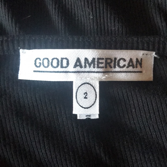 Good American | The Daynight Long Sleeve Wrap Dress in Black Size 2 - Picture 7 of 9
